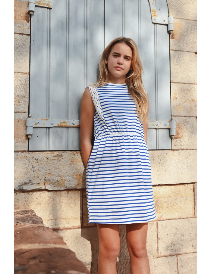 Sleeveless sailor dress