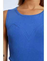 Fancy knit tank top