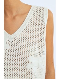 Crochet polo shirt