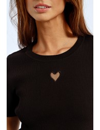 Heart opening T-shirt