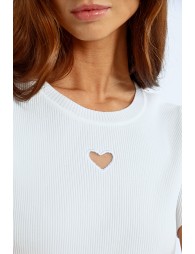 Heart opening T-shirt