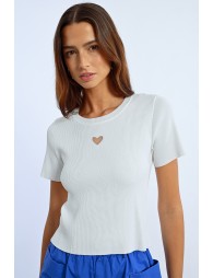 Heart opening T-shirt