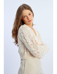 Wool-blend cardigan