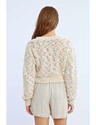 Wool-blend cardigan