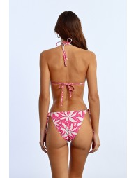 Top de bikini de triangulo estampado floral