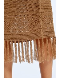 Fringed crochet dress