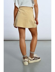 Straight mini skirt with cargo pockets