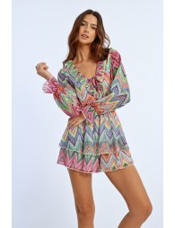 Ruffled playsuit