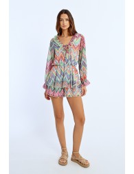 Ruffled playsuit