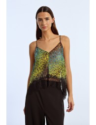 Lace embroidered camisole