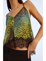 Lace embroidered camisole