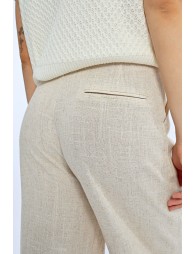 Pantalon en lin à pinces