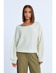 Oversized sequin sweater