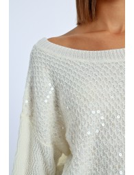 Oversized sequin sweater