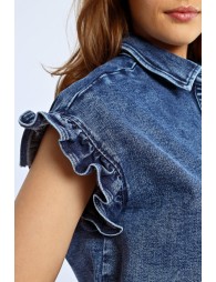 Robe chemise en jean