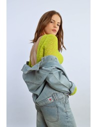 Veste en jean à strass