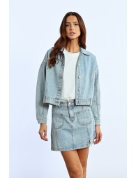 Rhinestone denim jacket