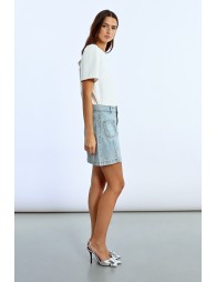 Denim mini skirt 