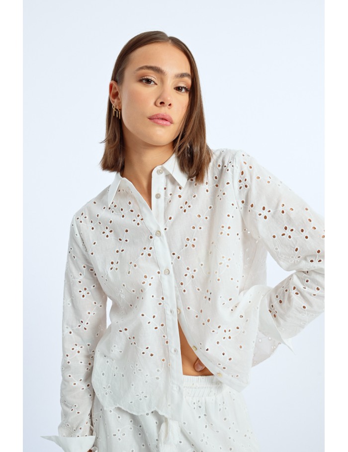 English embroidery blouse