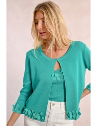 Cardigan ouvert et fantaisie