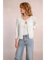 Cardigan ouvert et fantaisie