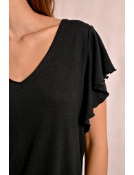 Ruffled T-shirt