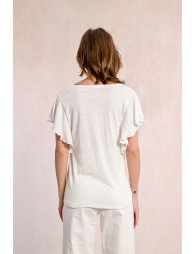 Ruffled T-shirt