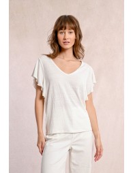 Ruffled T-shirt