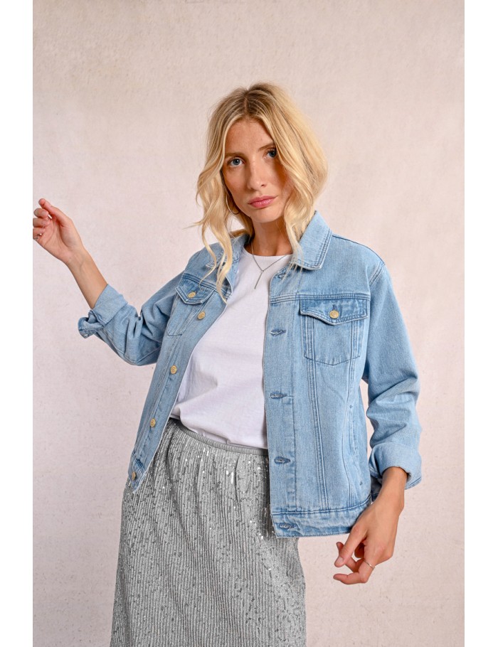 Veste oversize en jean