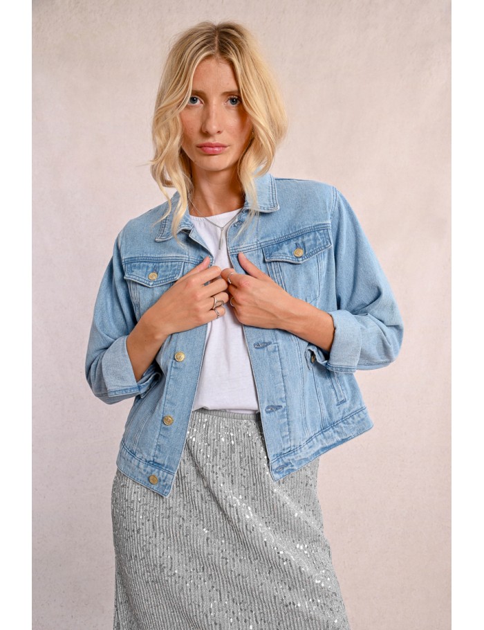 Oversized denim jacket