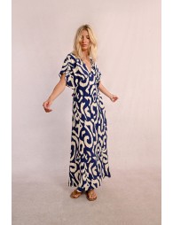 Robe longue imprimée