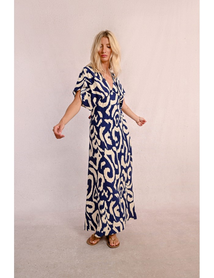 Long printed dress