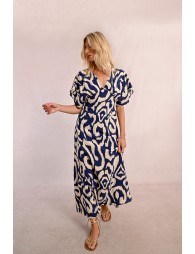 Long printed dress