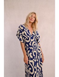 Long printed dress