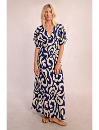 Long printed dress