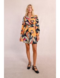 Short wrap dress