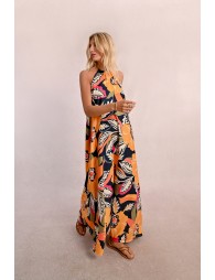 Robe longue imprimée