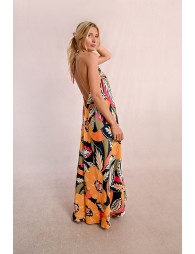 Long printed dress