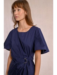 Tie-at-the-waist short jumpsuit