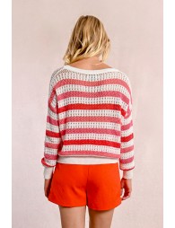 Pull en maille ajourée