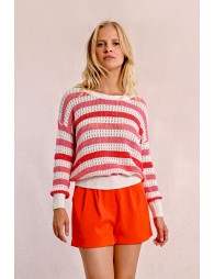 Pull en maille ajourée