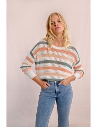 Pull en maille ajourée