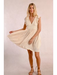 Robe courte plissée