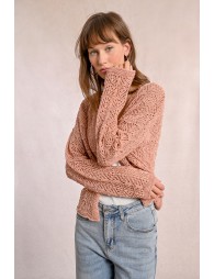 Openwork knit cardigan