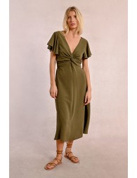 Robe longue à buste noué