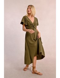 Robe longue à buste noué