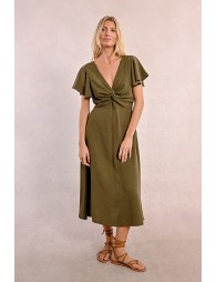 Tie-bust maxi dress