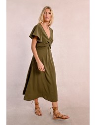 Robe longue à buste noué