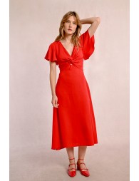 Robe longue à buste noué