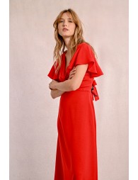 Robe longue à buste noué